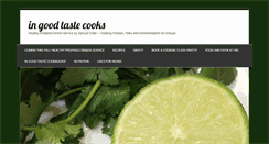 Desktop Screenshot of ingoodtastecooks.com